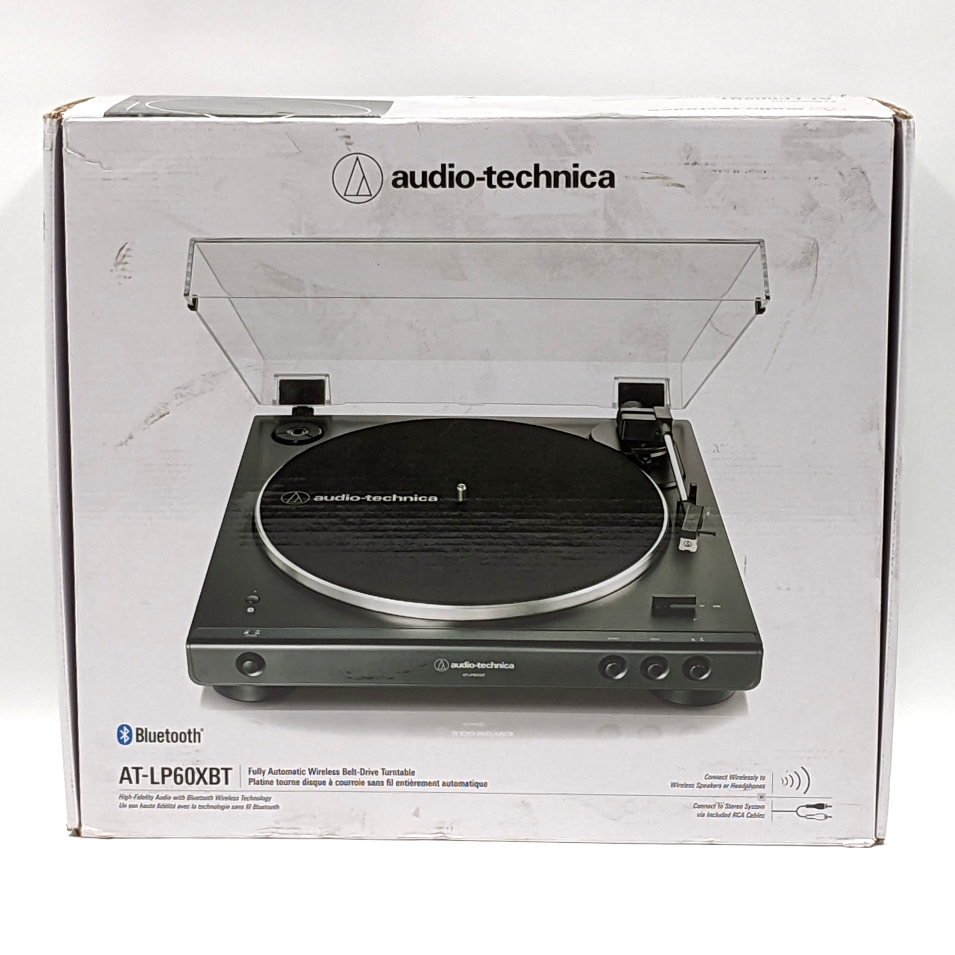 Audio-Technica AT-LP60XBT-BK Fully Automatic Wireless Belt-Drive Turntable