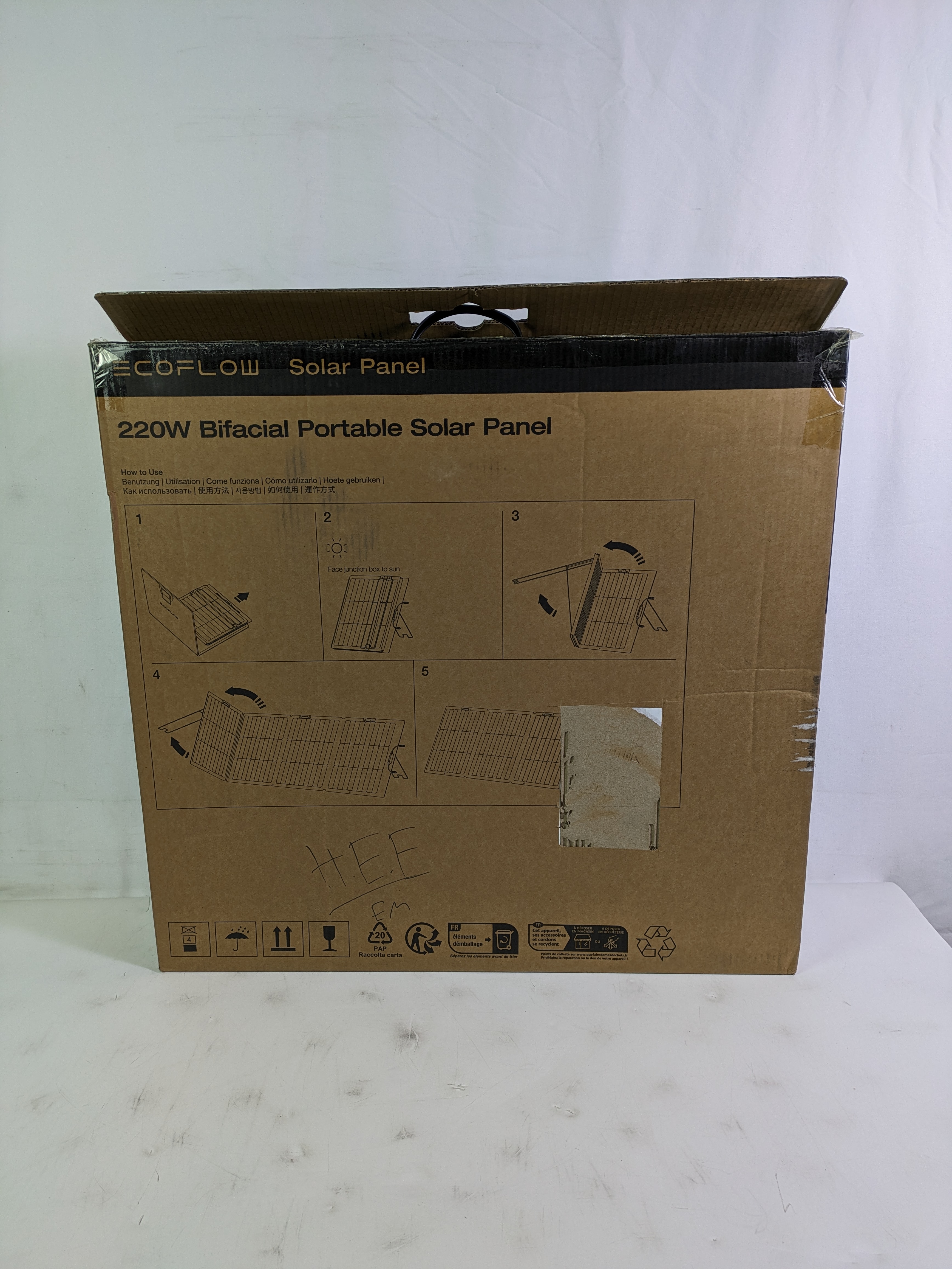 EcoFlow NextGen 220W IP68 Bifacial Portable Solar Panel EFSOLAR220W-N