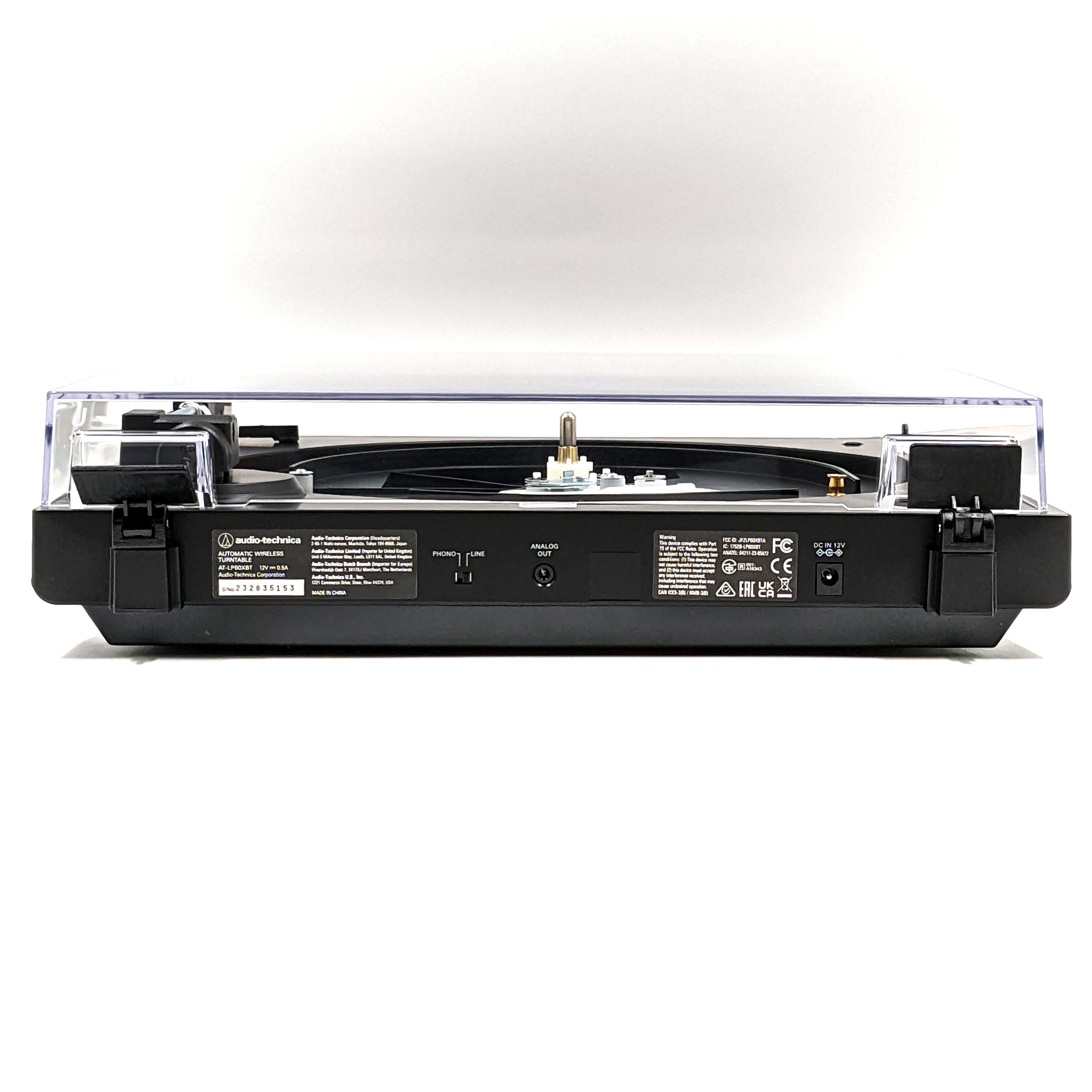 Audio-Technica AT-LP60XBT-BK Fully Automatic Wireless Belt-Drive Turntable